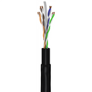 Goobay | CAT 6 Outdoor-patch cable, U/UTP | 94393 | Black RJ45 male (8P8C) | RJ45 male (8P8C)-1