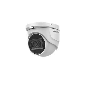 CAMERA supraveghere HIKVISION turret, pt. exterior, dist. IR 20 m, lentila fixa 2.8 mm, 5 Mpx, cu fir, carcasa metal, "DS-2CE76H8T-ITMF28" (timbru verde 0.8 lei)