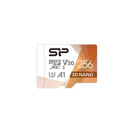 Carte mémoire SILICON POWER Superior Pro Micro SDXC 256 Go UHS-I U3 V30 + adaptateur