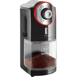 Melitta Molino 100 W Black, Red, Stainless Steel