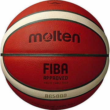 Ballon de basket-ball de compétition MOLTEN B7G5000 FIBA cuir premium taille 7