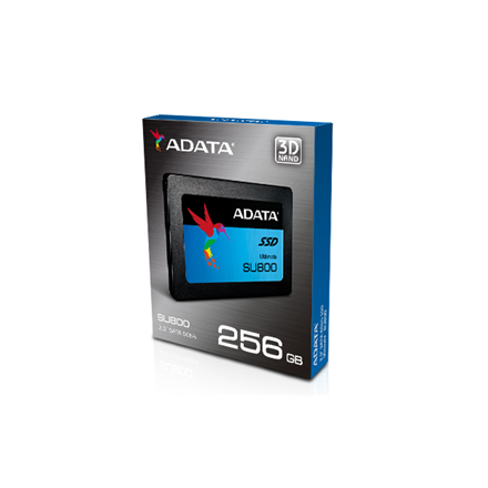ADATA | Ultimate SU800 | 256 GB | SSD form factor 2.5" | Solid-state drive interface SATA | Read speed 560 MB/s | Write speed 520 MB/s