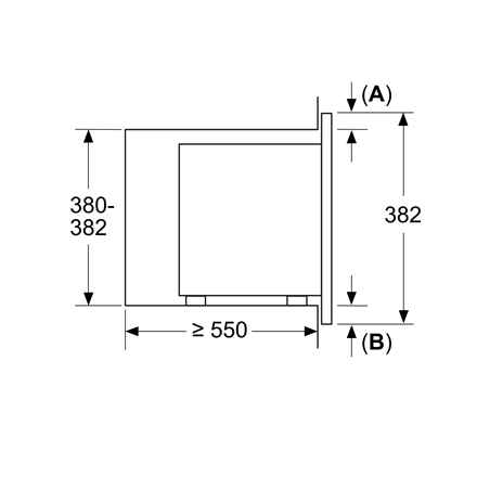 Bosch | Four à micro-ondes | BFL623MS3 | Encastrable | 20 L | 800 W | Acier inoxydable