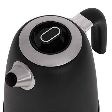 Adler | Bouilloire | AD 1295b | Électrique | 2200 W | 1,7 L | Acier inoxydable | Base rotative à 360° | Noir