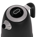 Adler | Bouilloire | AD 1295b | Électrique | 2200 W | 1,7 L | Acier inoxydable | Base rotative à 360° | Noir