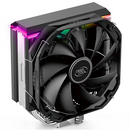 Refroidisseur CPU DeepCool AS500, 1 ventilateur PWM 140 mm, LED RVB adressables, Intel LGA2066/2011-v3/2011/1700/1200/1151/1150/1155, AMD AM5/AM4, 142 × 98 × 164 mm (L × l × H) R-AS500-BKNLMN-G