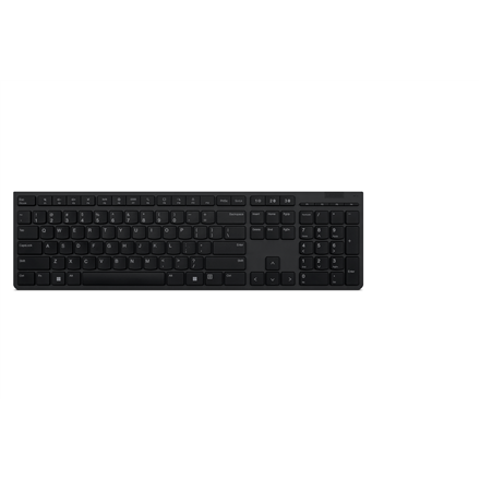 Lenovo | Professional Wireless Rechargeable Keyboard | 4Y41K04068 | Keyboard | Wireless | US | Grey | Scissors switch keys