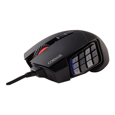 Corsair Gaming Mouse Scimitar RGB Elite Optical Wired 17 Keys 18000 dpi black