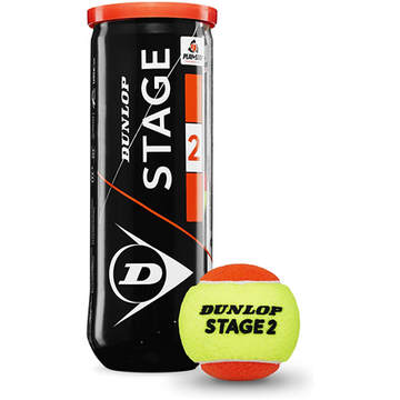 Tennis balls DUNLOP STAGE 2 ORANGE 3-tube ITF