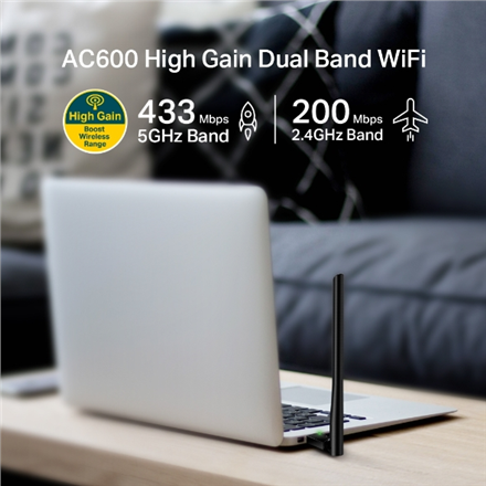 TP-Link Archer T2U Plus WLAN interne 600 Mbit/s