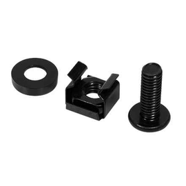 KIT de montage LOGILINK pour rack 19", contient 50 pièces : vis, rondelles, écrous, diamètre 6 mm (M6), acier, "AC116"