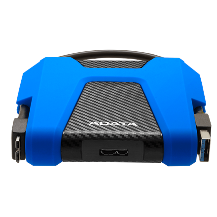 Disque dur externe ADATA 2,5", 2 To USB 3.1, noir/bleu, « AHD680-2TU31-CBL » (timbre vert 0,8 lei)
