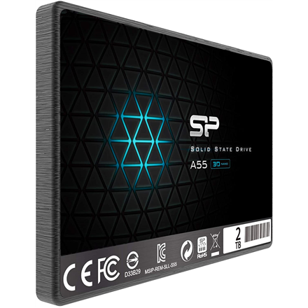Silicon Power | Ace | A55 | 2000 GB | SSD form factor 2.5" | Solid-state drive interface SATA III | Read speed 500 MB/s | Write speed 450 MB/s