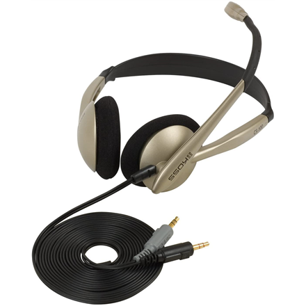 Koss | Headphones | CS100 | Wired | On-Ear | Microphone | Black/Gold