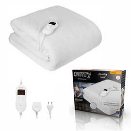 Camry | Electirc heating under-blanket with timer | CR 7422 | Number of heating levels 5 | Number of persons 1 | Washable | Remote control | Syntetic wood | 60 W | White - 0