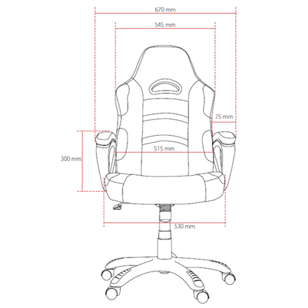 AROZZI herní židle ENZO Woven Fabric/ černá