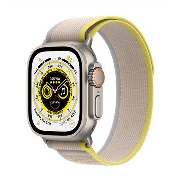Apple Watch Ultra GPS + Cellular 49mm Trail Loop M/L, yellow/beige (MQFU3EL/A)