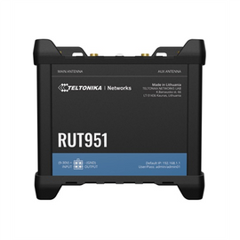 Industrial Cellular router | RUT951 | 802.11n | 10/100 Mbit/s | Ethernet LAN (RJ-45) ports 4 | Mesh Support No | MU-MiMO No | 2G/3G/4G | Antenna type 2 x SMA for LTE, 2 x RP-SMA | 0