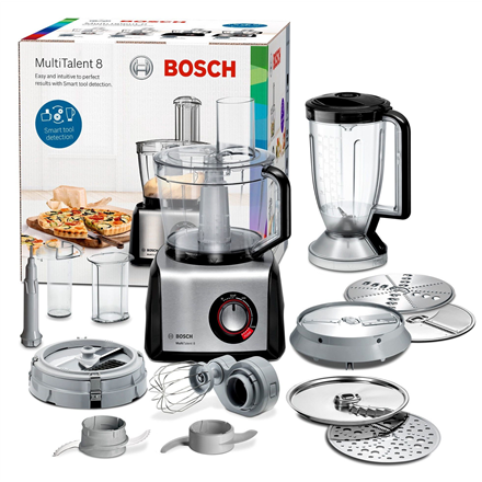 Bosch MC812M865 food processor 1250 W 3.9 L Black, Stainless steel