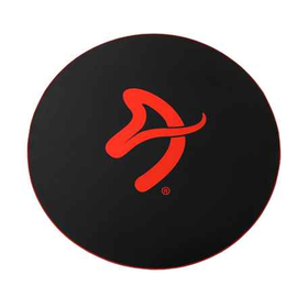 Tapis de sol AROZZI Zona Rouge/ tapis de protection/ rond 121 cm de diamètre/ noir avec logo rouge
