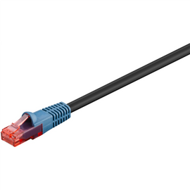 Goobay | CAT 6 Outdoor-patch cable, U/UTP | 94393 | Black RJ45 male (8P8C) | RJ45 male (8P8C) - 0