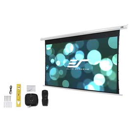 Écran motorisé électrique ELITE SCREENS 90" (228,6 cm)/ 16:10/ 120,7 × 193 cm/ gain 1,1/ boîtier blanc