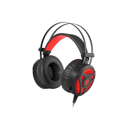 Natec Genesis Neon 360 Gaming Headphones With Microphone / LED / Vibration / Black-Red