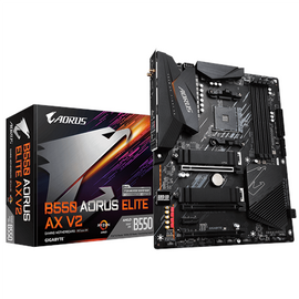Gigabyte | B550 AORUS ELITE AX V2 1.0 | Processor family AMD | Processor socket AM4 | DDR4 DIMM | Memory slots 4 | Number of SATA connectors 4 x SATA 6Gb/s connectors | Chipset AMD B | ATX - 0