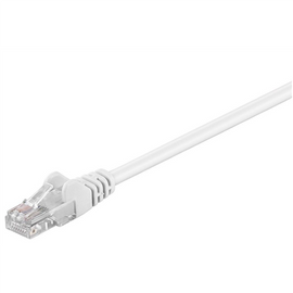 Goobay | CAT 5e patch cable, U/UTP | White RJ45 male (8P8C) | RJ45 male (8P8C)