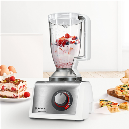Bosch MC812S820 food processor 1250 W 3.9 L Stainless steel, White
