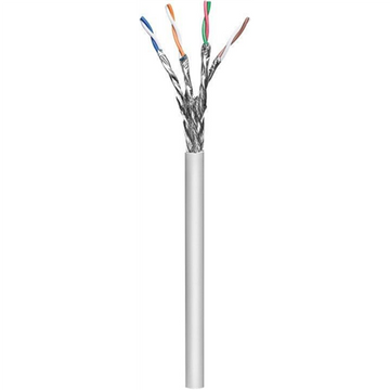 Goobay | CAT 6a network cable, S/FTP (PiMF) | 96094 | Cable type - round cable. AWG 26/7 (stranded). Meter scaling yes. Cable sheath diameter (approx.) 6.3 mm. Inner conductor material CU (copper). Material cable sheath LSZH. Number of shieldings 2 x. T