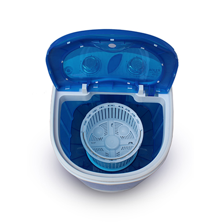 Adler | Washing machine | AD 8051 | Top loading | Washing capacity 3 kg | Unspecified RPM | Depth 37 cm | Width 38 cm | White/Blue