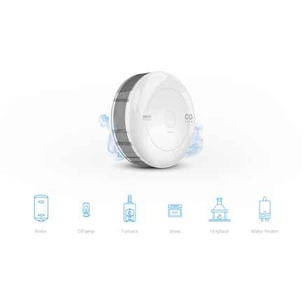 Capteur de CO Fibaro pour maison connectée, multi-capteur sans fil Bluetooth