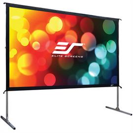Écran mobile d'extérieur trépied ELITE SCREENS 120" (304,8 cm)/ 16:9/ 149,4 × 265,7 cm/ aluminium/ projection avant et arrière