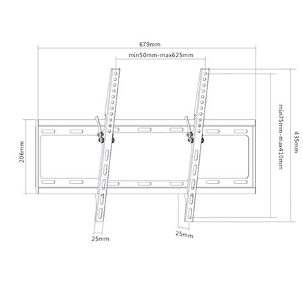 SUNNE by Elite Screens držák na zeď pro LCD a TV 37 - 70"/ náklon 14°