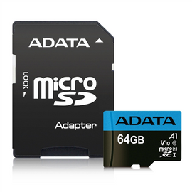 ADATA 64GB, microSDHC, Class 10 UHS-I