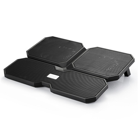 Support de refroidissement pour ordinateur portable deepcool multi core x6 396 cm 156" noir