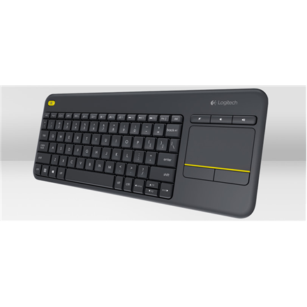 LOGITECH K400 Plus Wireless Touch Keyboard - BLACK - US INT'L