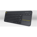 LOGITECH K400 Plus Wireless Touch Keyboard - BLACK - US INT'L
