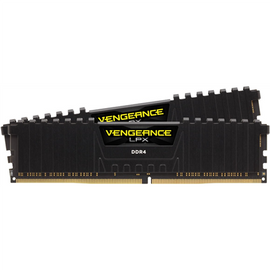 CORSAIR DDR4, 3200MHz 16GB 2x8GB Dimm, 16-20-20-38, XMP 2.0, Vengeance LPX black Heatspreader, Black PCB, 1.35V