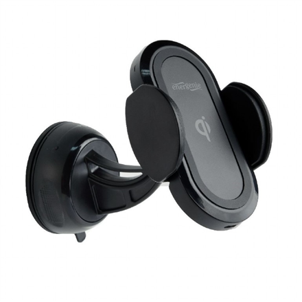 Support de voiture pour smartphone gembird avec chargeur qi rapide sans fil amovible - 0