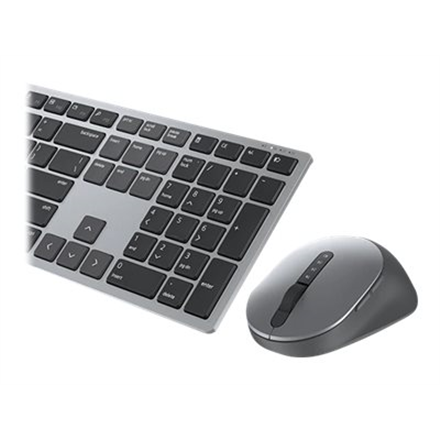 Dell  clavier et souris multi-appareils premier  km7321w  ensemble clavier et souris  sans fil  piles incluses  ee  gris titane  connexion sans fil