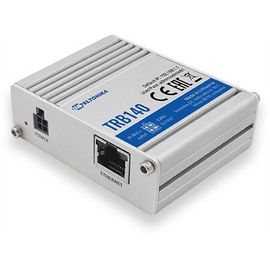 LTE Router | TRB140 | No Wi-Fi | 10/100/1000 Mbit/s | Ethernet LAN (RJ-45) ports 1 | Mesh Support No | MU-MiMO No | 2G/3G/4G | Antenna type 1 x SMA for LTE | 1 x Virtual network interface via micro USB | 24 month(s)