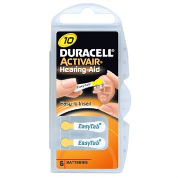 Duracell Piles Auditives 10 6 pièces