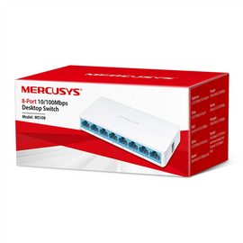 Mercusys | Switch | MS108 | Unmanaged | Desktop | 10/100 Mbps (RJ-45) ports quantity 8 | Power supply type External - 0