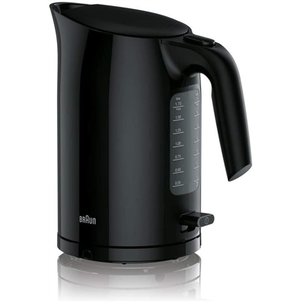Braun | Kettle | WK3100BK PurEase | Standard | 2200 W | 1.7 L | Plastic | 360° rotational base | Black