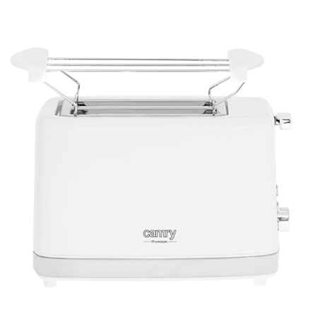 Camry | Grille-pain | CR 3219 | Puissance 750 W | Nombre de fentes 2 | Matériau du boîtier : Plastique | Blanc