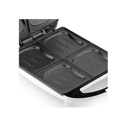 Tristar | Appareil à croque-monsieur XL | SA-3065 | 1300 W | Nombre de plaques : 1 | Nombre de pâtisseries : 4 | Blanc