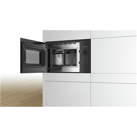 Bosch | Four à micro-ondes | BFL554MB0 | Encastrable | 31,5 L | 900 W | Noir
