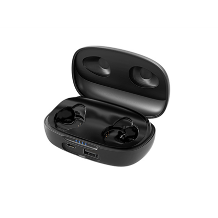 Écouteurs intra-auriculaires sans fil soho tws avec microphone noir